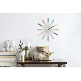 ONZENO Analoge Wanduhr The Starlet XXL 50 cm Geräuschlos