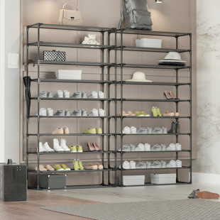 REBRILLIANT 100 Pair Stackable Shoe Rack (Set of 2)