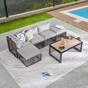 FESTIVAL DEPOT 5 - Person Outdoor Seating Group with Cushions