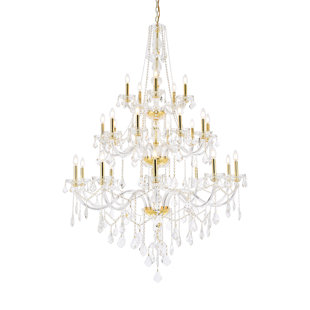 ROSDORF PARK Lincolndale 25 - Light Dimmable Classic / Traditional Chandelier