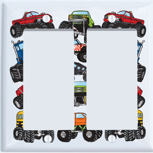 PRESTO CHANGO DECOR Transportation Themed 2 - Gang Rocker Standard Wall Plate