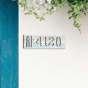 AMONOGRAM ART UNLIMITED Lighthouse 1-Line Address Sign