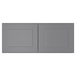 HOMEIBRO Recessed Panel 36'' W x 12'' H Plywood Standard Wall Cabinet Ready-to-Assemble