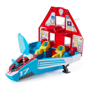 SPIN MASTER Paw Patrol Super Paws 2 in 1 Deluxe Transforming Mighty Pups Jet Command Center