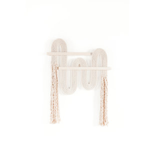 CANDICE LUTER ART + INTERIORS Vibrato Hand Woven Cotton Wall Hanging