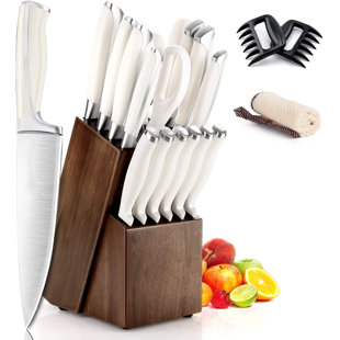 FLENC KAI 18 Piece Professional High Carbon German Stainless Steel Chef Knife Set