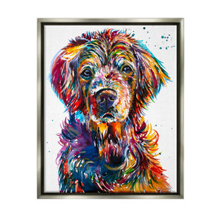 STUPELL INDUSTRIES " Vivid Dog Face Pet Portrait "