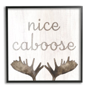 STUPELL INDUSTRIES " Nice Caboose Bathroom Moose Antlers " by Lil' Rue