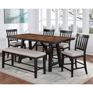 STEVE SILVER FURNITURE 6 - Piece Extendable Dining Set