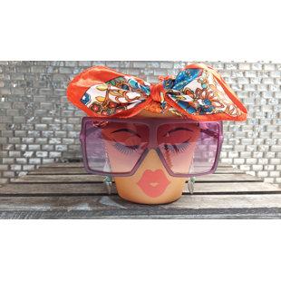 Sassy Soul Sister, Head Face Planter, Planter with Drainage, Planter, Flower Pots, Unique Gift