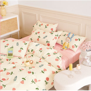 SAY YES BEDDING Cotton Twill Floral Comforter Set
