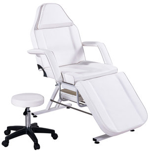 INBOX ZERO 3-Section Multipurpose Massage Bed, Spa & Salon Facial, Tattoo Chair with Hydraulic Stool, Headrest