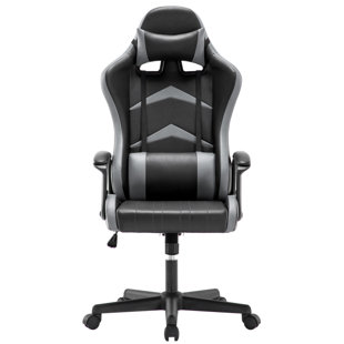 INBOX ZERO High Back Gaming Racing Chair with Adjustable Headrest and Lumbar Cushion