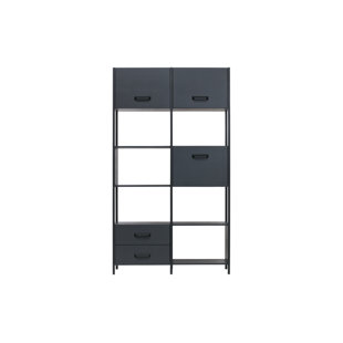 BEPUREHOME 221cm H x 125cm W Etagere Bookcase