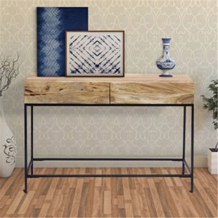 STEELSIDE™ Alonnah 43" Solid Wood Console Table