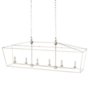 Signature Hardware Hillpoint 6 - Light Kitchen Island Pendant