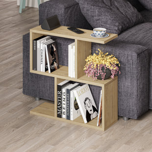 ZIPCODE DESIGN Barbara Side Table Modern 2-Tier Design with Storage Compartments