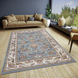 Hanse Home Oriental rug, short pile oriental rug for the living room, bedroom, dining room or children's room, mint cream