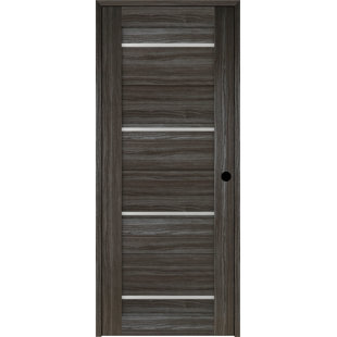 BELLDINNI Nika DIY-FRIENDLY Solid Manufactured Wood and Glass Paneled Prefinished Standard Door