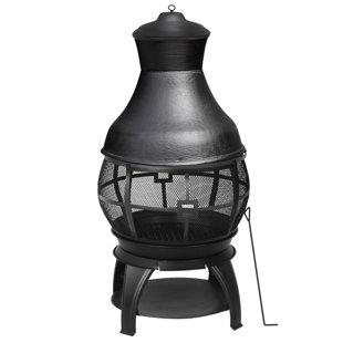 HEATMAXX Cast Iron Wood Burning Chiminea