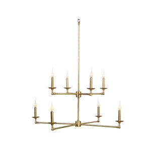 LOWCOUNTRY ORIGINALS Brass 8 Light Chandelier