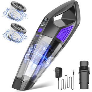 C&G HOME Handheld Vacuum Cordless, 9KPA Handheld Vacuum Cordless Charging, Car Mounted Vacuum Cleaner With 500Ml Trash Can, Wet/Dry Handheld Vacuum Cleaner, Household, Car, And Pet Hair Portable Vacuum Cleaner