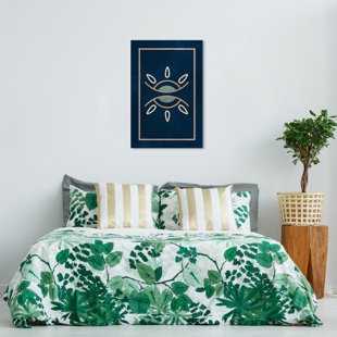 Wynwood Studio Abstract Contemporary Canvas Art - Ojo Boho Wall Art for Home Decor