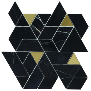 DALTILE Pietra Divina 14" x 14" Natural Stone Mosaic Wall Tile