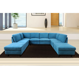 EBERN DESIGNS Airica 8 - Piece Corduroy Sectional