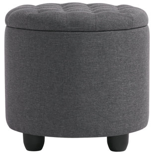 EBERN DESIGNS Tufted Upholstered Storage Ottoman