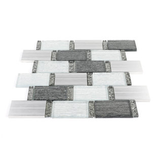 HAORE HOME 1.9" x 3.3" Metal Mosaic Wall Tile