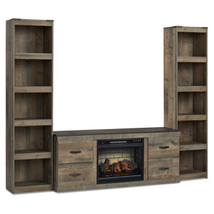 MILLWOOD PINES Enez 3-Piece Entertainment Center With Electric Fireplace