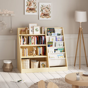 BRAYDEN STUDIO Bathelda Standard Bookcase, Storage Book Rack, Organizer Cabinet, Book Display