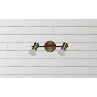 WHITFIELD LIGHTING Gabriel 15'' 2 -Light Fixed Track Track Kit with Dimmable