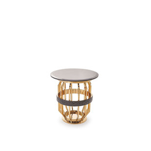 RMG FINE IMPORTS Glass Pedestal End Table