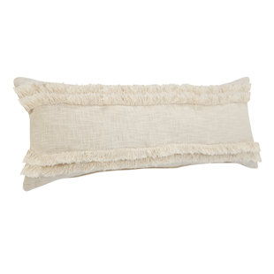 RAJANI HOME Beverly Fringed Cotton Throw Pillow