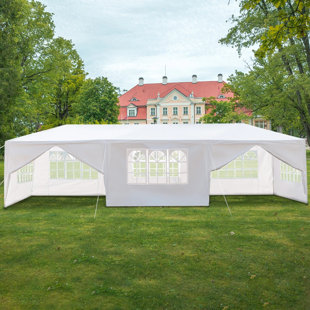 SHUNSTONE 8. Ft. W x 10 Ft. D Steel Party Tent Canopy