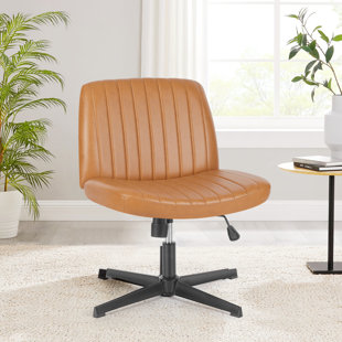 ANDOVER MILLS™ Berlinville Leather Upholstered Armless Home Office Desk Chair Task Chair