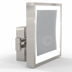 APTATIONS Kimball Young Square LED Metal Wall Mirror