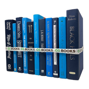 O3 BOOKS Oceanic Harmony Decorative Books Navy Blue and Blue