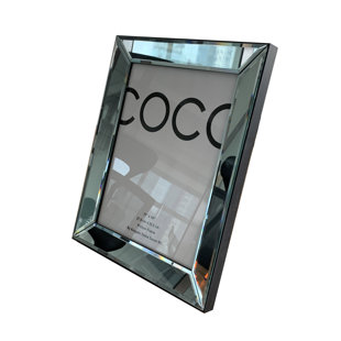 KINGWIN HOME DECOR Lillian Black Wood Beveled Picture Frame