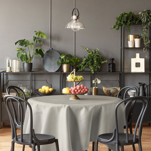 LILIJAN HOME & CURTAIN Faux Leinen Tischdecke einfarbig