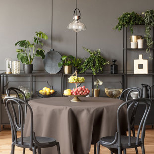 LILIJAN HOME & CURTAIN Faux Linen Tablecloth