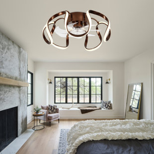 BELLA DEPOT 19'' Ceiling Fan with LED Lights
