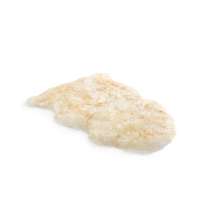 BOWRON SHEEPSKIN Solid Colour Machine Woven Sheepskin 60x95cm Beige Area Rug