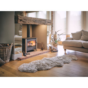 BOWRON SHEEPSKIN Hand-Woven Stone Area Rug