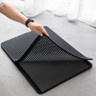 HANAMYA Cat Litter Trapper Dual Layer Mat