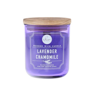 DWHOME Lavender Chamomile Scented Jar Candle