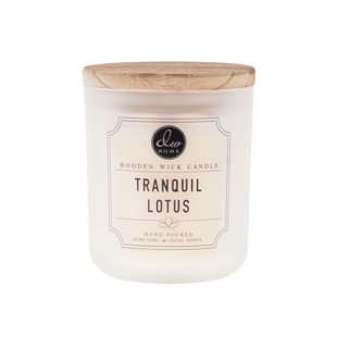 DWHOME Tranquil Lotus Scented Jar Candle