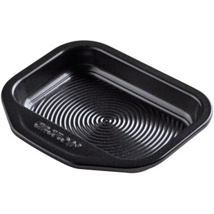 Circulon Ultimum Non Stick Mini Oven Tray - 17.3 X 14.4cm Baking Tray with Large Handle, Durable Carbon Steel, Black